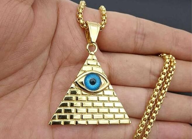 Masonic amulet in the form of a necklace (All Seeing Eye)